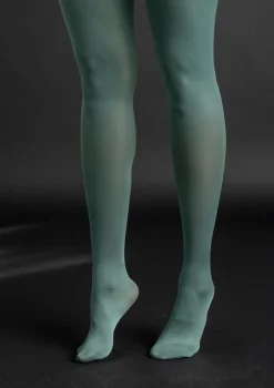 Einfarbige Strumpfhose aus Recycling-Polyamid