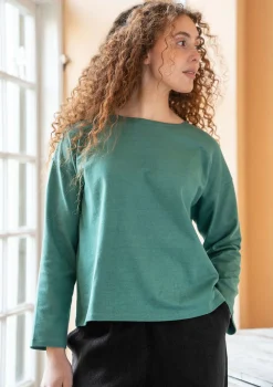 Einfarbiges Shirt aus Bio-Baumwolle