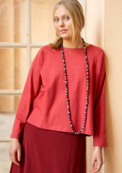 Einfarbiges Shirt aus Bio-Baumwolle