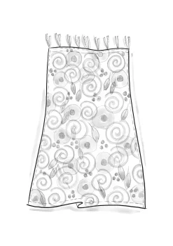 Gardine „Cumulus“ aus Bio-Baumwolle