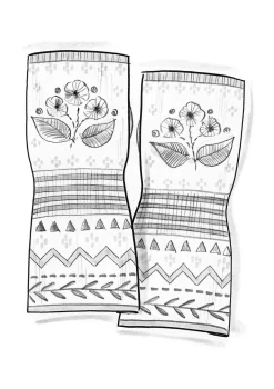 Handstulpen „Borealis“ aus Bio- und Recycling-Baumwolle/Wolle