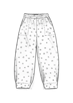 Hose aus Bio-Baumwolldobby