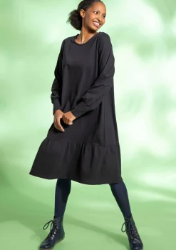 Jerseykleid aus Bio-Baumwolle/Leinen