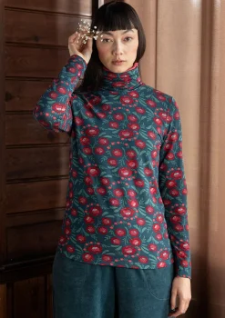 Jersey-Rollkragenshirt „Dagny“ aus Lyocell/Elasthan