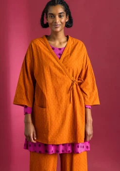 Kimono aus Bio-Baumwolldobby