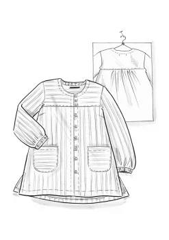 Künstlerbluse „Asta“ aus Leinengewebe