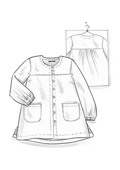 Künstlerbluse „Asta“ aus Leinengewebe