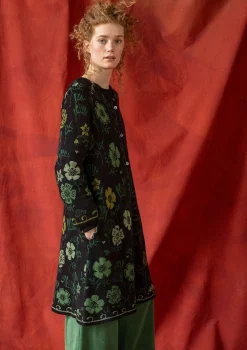 Langstrickjacke „Gnistra“ aus Bio- und Recycling-Baumwolle/Alpakawollgemisch