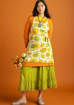 Schürze „Sunflower“ aus Bio-Baumwolle/Leinen