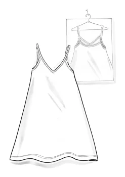 Slipkleid aus Lyocell/Elasthan