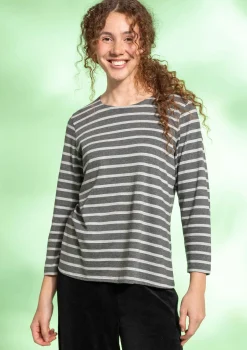 Streifenshirt aus Bio-Baumwolle/Modal