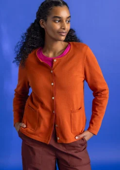 Strickjacke aus Bio-/Recycling-Baumwolle