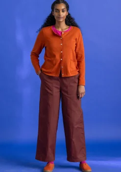 Strickjacke aus Bio-/Recycling-Baumwolle