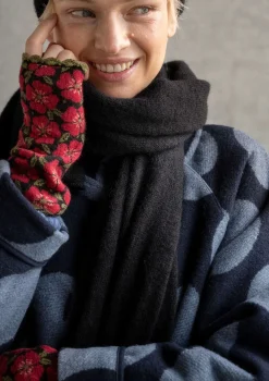 Strickschal aus Alpakagemisch