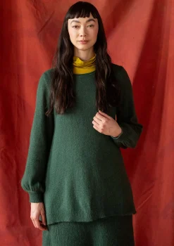 Stricktunika „Vinternatt“ aus Bio- und Recycling-Baumwolle/Alpakawollgemisch