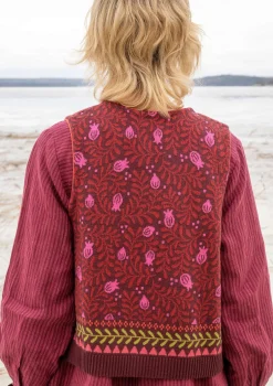 Strickweste „Aurora“ aus Bio- und Recycling-Baumwolle/Wolle