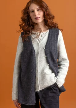 Strickweste aus Alpakagemisch