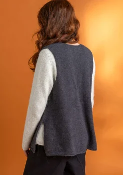 Strickweste aus Alpakagemisch