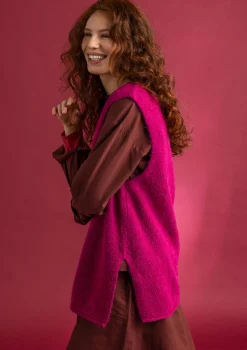 Strickweste aus Alpakagemisch