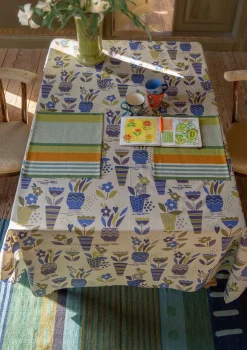 Tischset „Wild rose“ aus Bio-Baumwolle