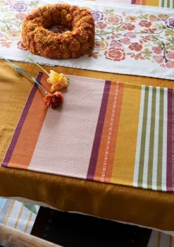 Tischset „Wild rose“ aus Bio-Baumwolle