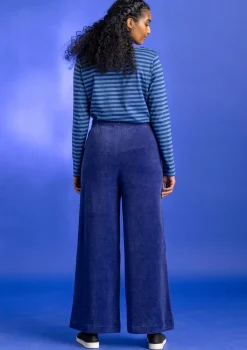 Velourshose aus Bio-Baumwolle/Recycling-Polyester