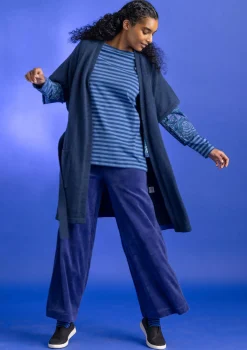 Velourshose aus Bio-Baumwolle/Recycling-Polyester