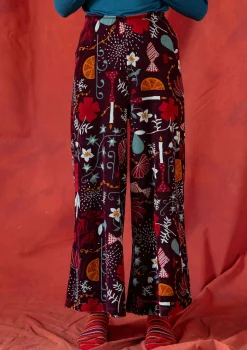 Velourshose „Fyrverkeri“ aus Bio-Baumwolle/Recycling-Polyester