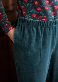 Velourshose „Nora“ aus Bio-Baumwolle/Recycling-Polyester