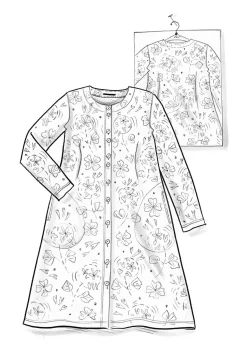 Velourskleid „Selma“ aus Bio-Baumwolle/Recycling-Polyester