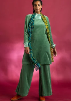 Velourstunika aus Bio-Baumwolle/Recycling-Polyester