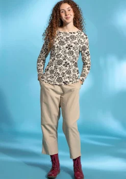 Webhose aus Bio-Baumwolle/Leinen