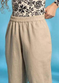 Webhose aus Bio-Baumwolle/Leinen