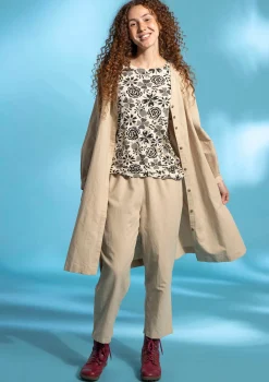 Webhose aus Bio-Baumwolle/Leinen