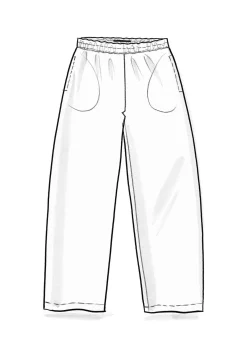 Webhose aus Bio-Baumwolle/Leinen