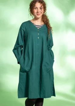 Webkleid aus Bio-Baumwolle/Leinen