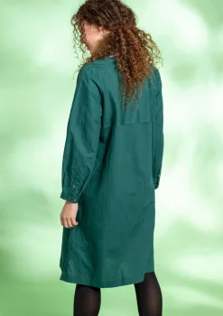 Webkleid aus Bio-Baumwolle/Leinen