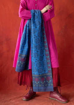 Webschal „Kamelia“ aus Bio-Baumwolle/Seide