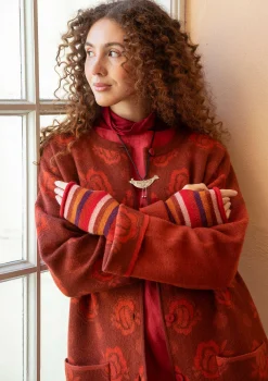 Wendemantel „Aria“ aus gefilztem Wollstrick