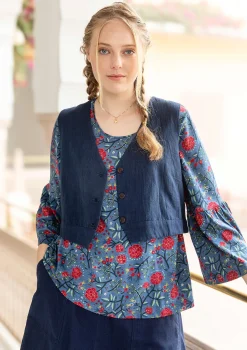 Weste „Stina“ aus Bio-Baumwollgewebe